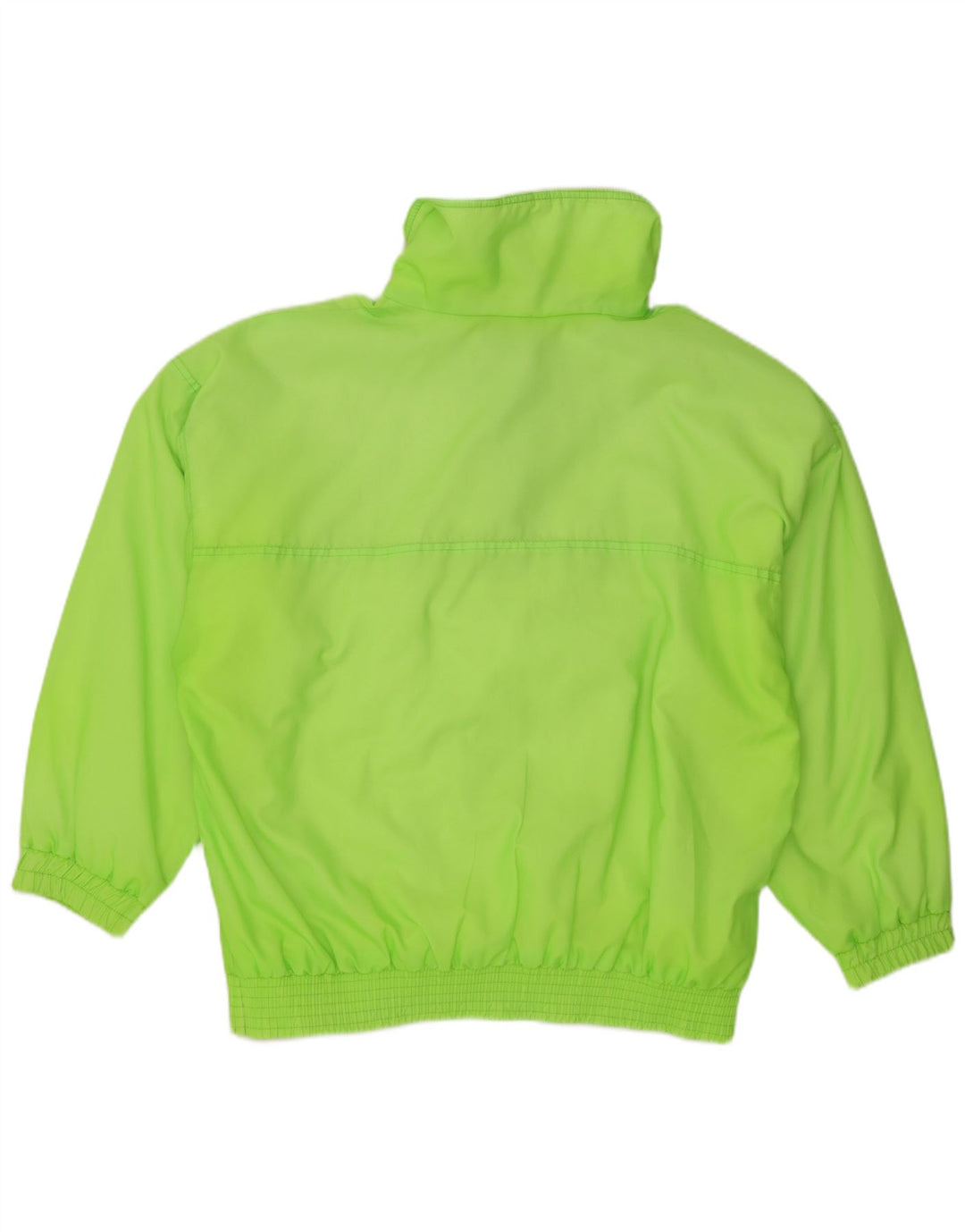 Authentische Herren-Anorak-Trainingsanzugoberjacke, UK-Größe 38, mittelgrünes Polyamid