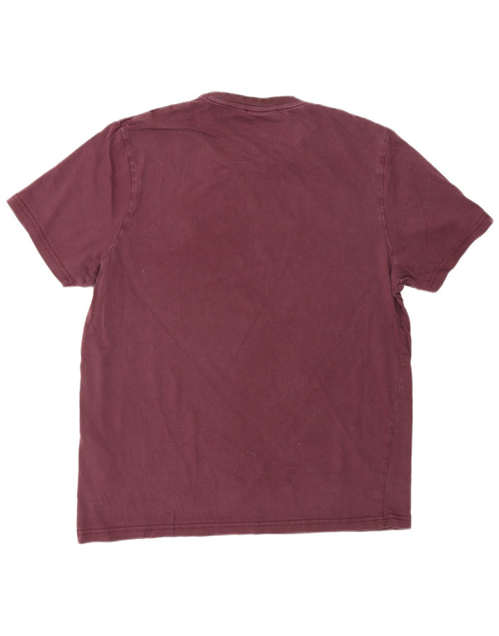 LYLE & SCOTT Herren T-Shirt Top Large Burgund Baumwolle