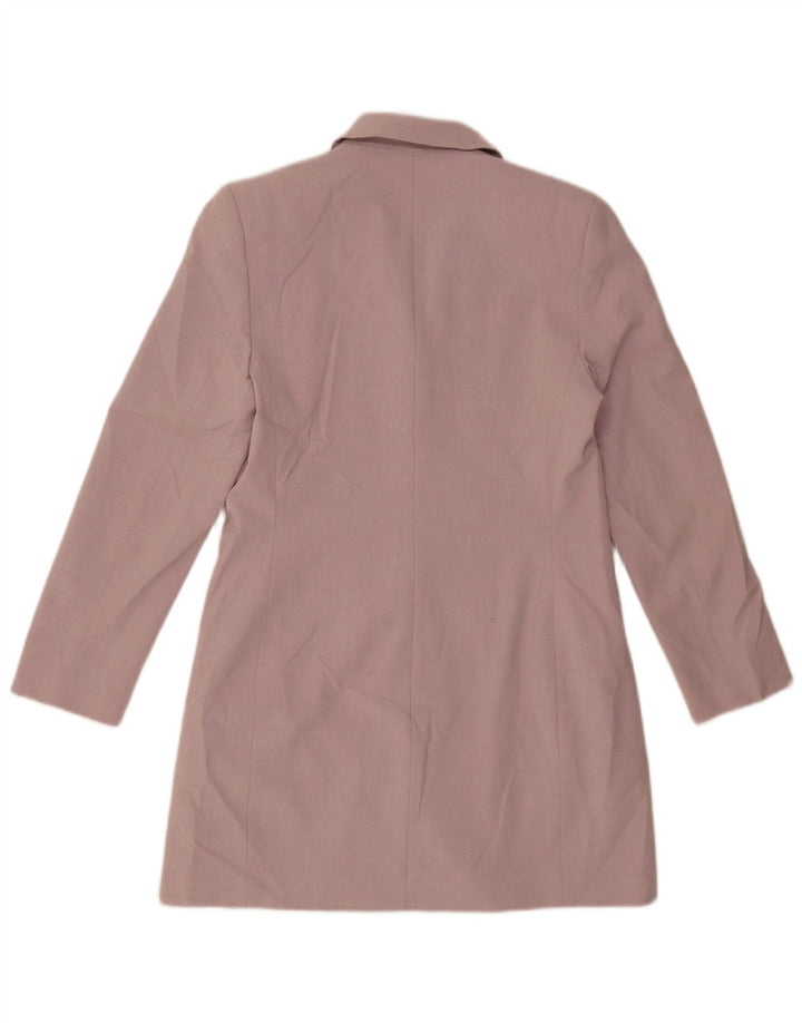 Marks & Spencer Damen Longline 4-Knopf-Blazerjacke UK 12 Mittelviolett