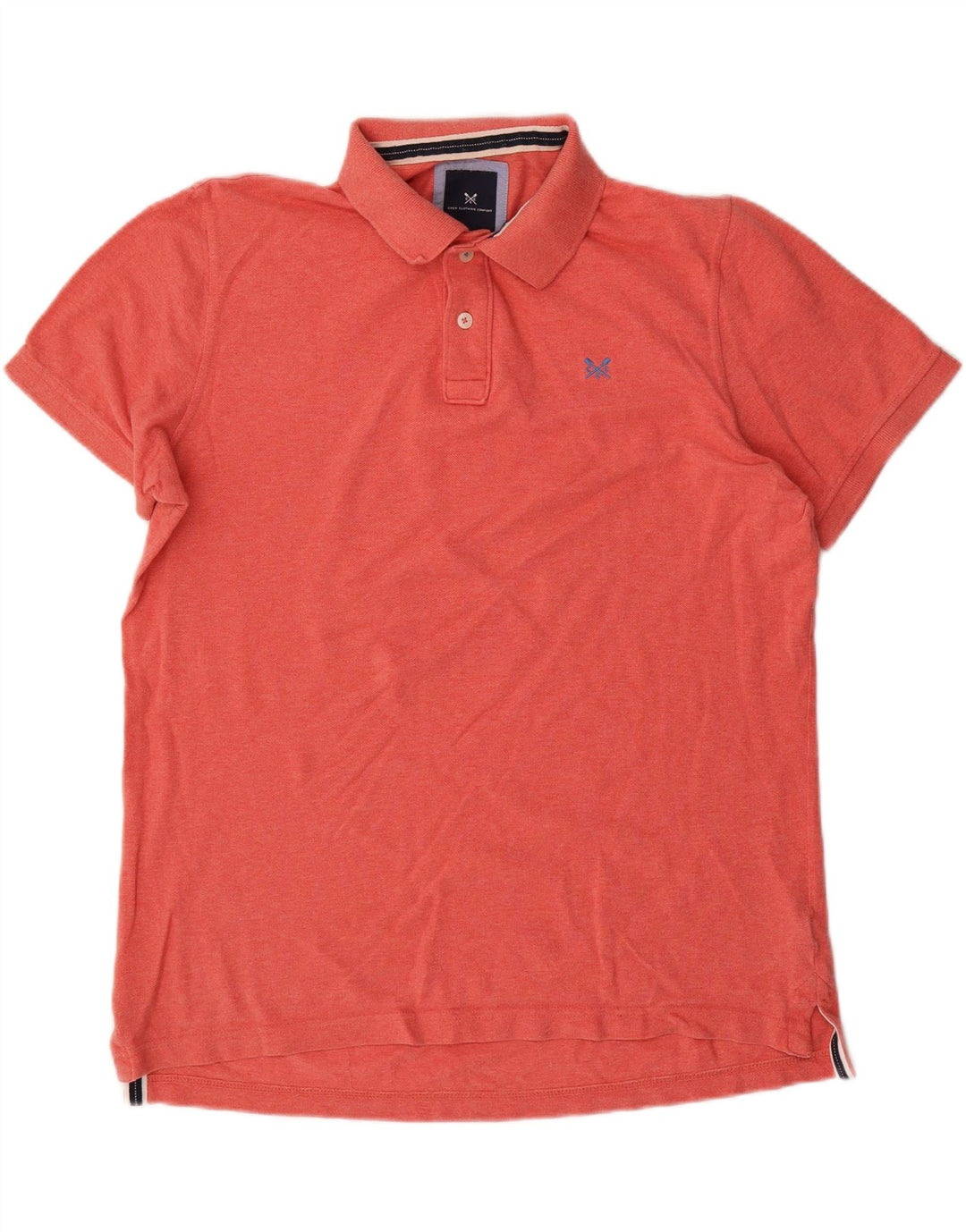 CREW CLOTHING Herren-Poloshirt, Größe L, Orange, Baumwolle