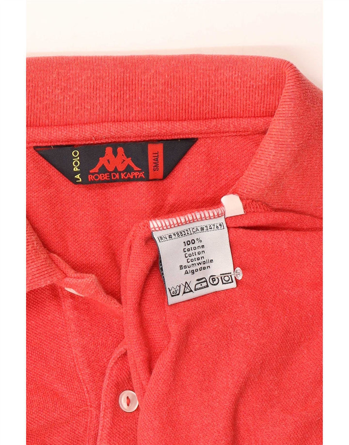 Kappa Herren-Poloshirt, klein, rote Baumwolle