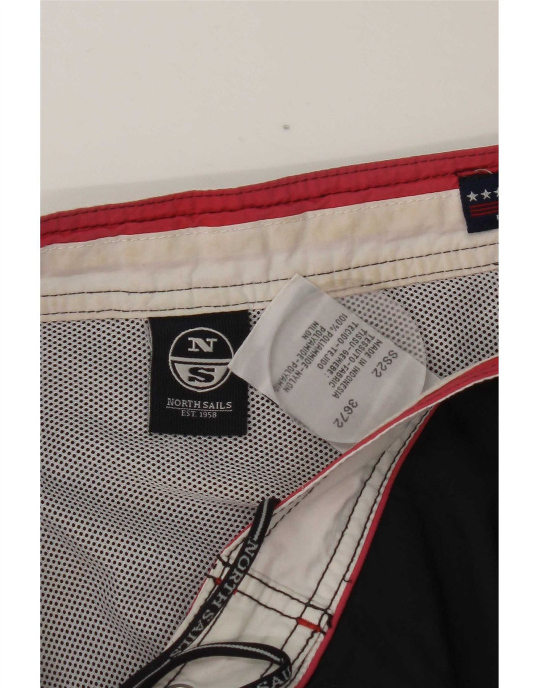 North Sails Herren-Badeshorts XL, Marineblau, Colourblock-Polyamid