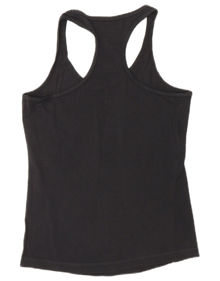 CHAMPION Damen Grafik-Trägershirt UK 14 Large Schwarz