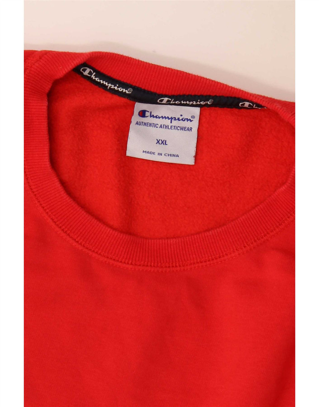 Champion Herren-Sweatshirt mit Grafik, 2XL, rote Baumwolle