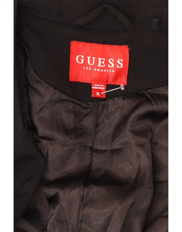 Guess Damenmantel UK 18 XL Schwarz Polyester