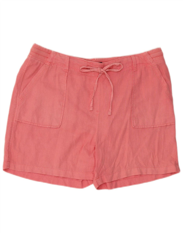 Marks & Spencer Damen Shorts UK 14 Large W34 Rosa Leinen