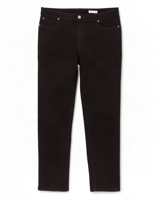 Marks & Spencer Damen The Sienna Straight Jeans UK 22 3XL W42 L29 Schwarz