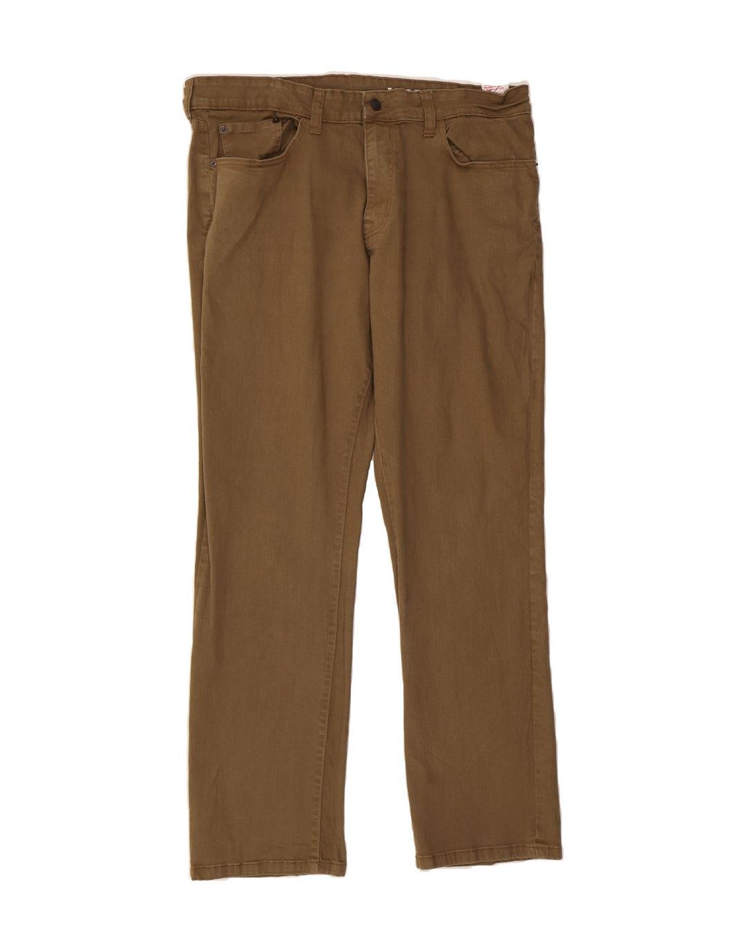 IZOD Mens Relaxed Fit Casual Trousers W38 L34 Brown Cotton Vintage Izod and Second-Hand Izod from Messina Hembry 