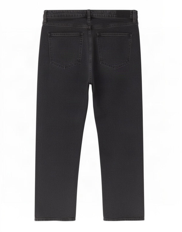 Abercrombie & Fitch Damen Curve Straight Jeans UK 16 Large W33 L28 Grau