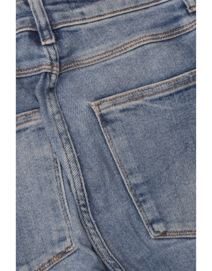 Zara Damen Distressed Slim Jeans EU 38 Small W28 L26 Blau