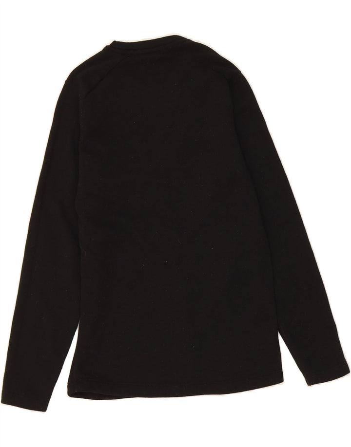 EDDIE BAUER Womens Top Long Sleeve UK 10 Small Black Polyester Vintage Eddie Bauer and Second-Hand Eddie Bauer from Messina Hembry 