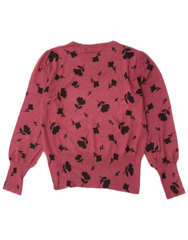Marks & Spencer Damen-Pullover mit U-Boot-Ausschnitt, Gr. 12, mittleres Burgunderrot