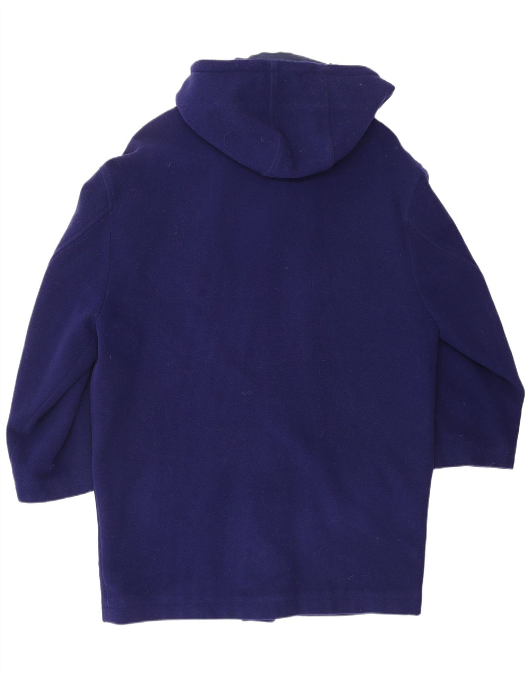 VERSACE Herren-Dufflecoat mit Kapuze UK 38 Mittelblauer Wolldesigner