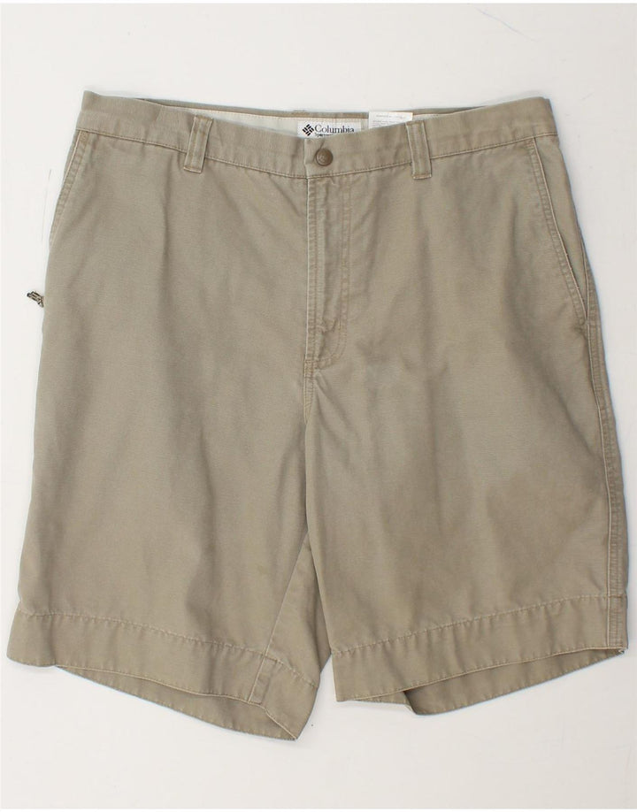 COLUMBIA Mens Chino Shorts W34 Large Grey Cotton Vintage Columbia and Second-Hand Columbia from Messina Hembry 