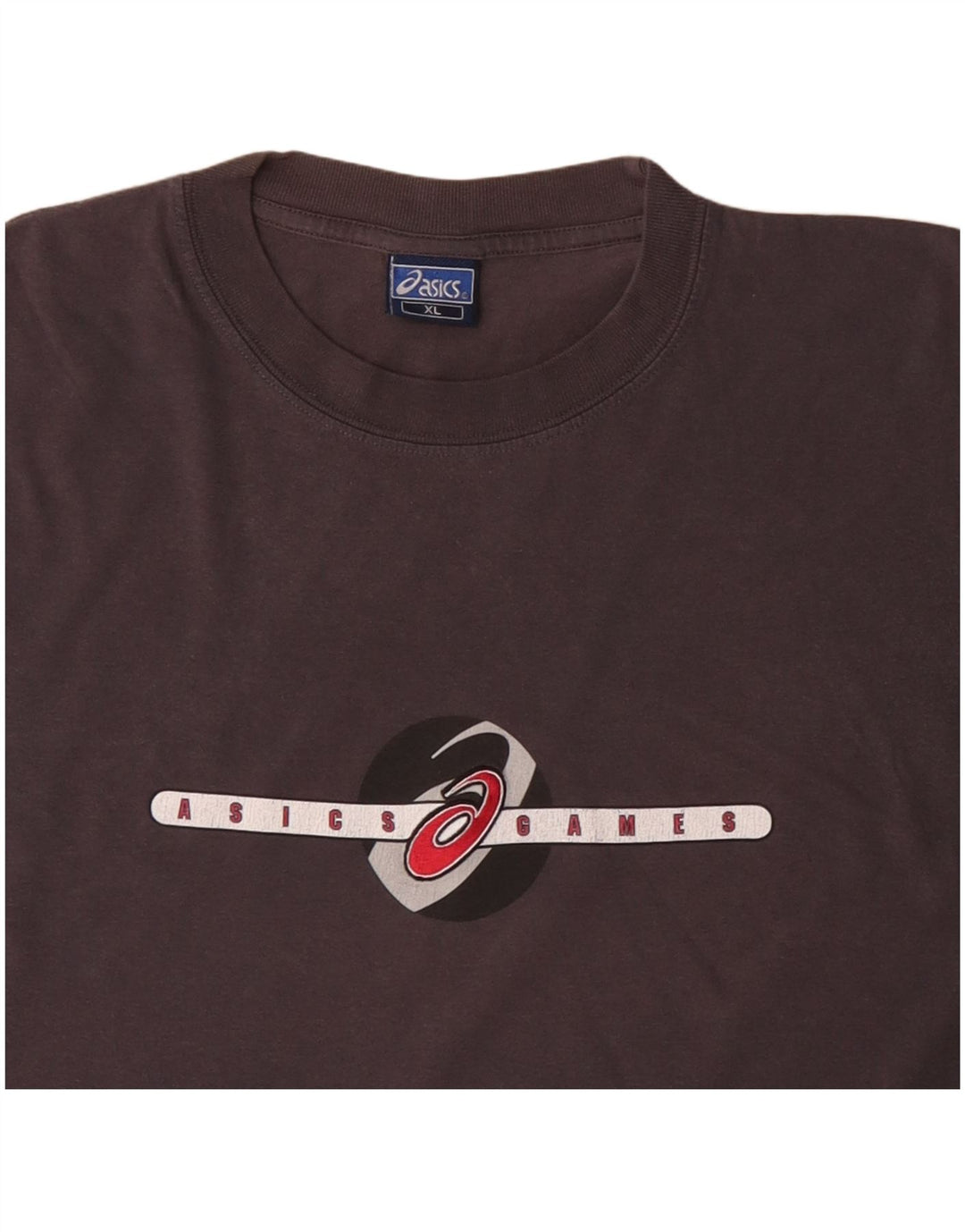 Asics Herren Grafik T-Shirt Top XL Grau Baumwolle