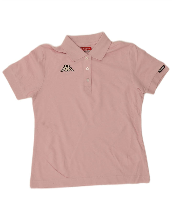 Kappa Damen Poloshirt UK 12 Mittelrosa Baumwolle