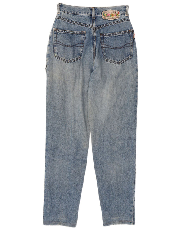 Carrera Damen High Waist Tapered Jeans IT 36 XS W26 L28 Blaue Baumwolle