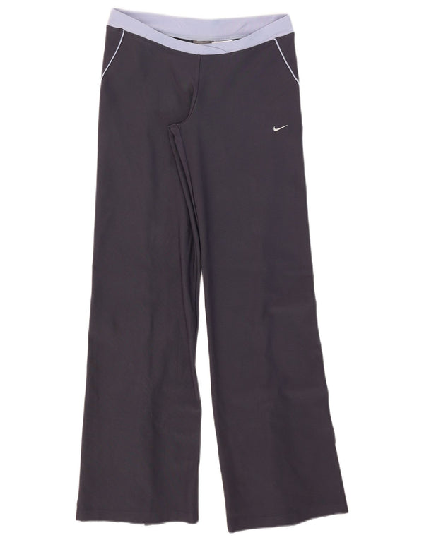 Nike Damen Dri Fit Trainingshose UK 10 Small Marineblau Farbblock