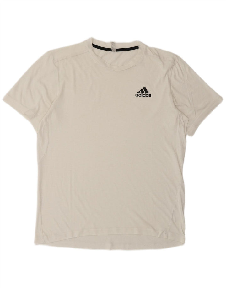 Adidas Herren T-Shirt Top Small Weiß