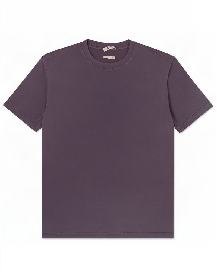 Cos Herren-T-Shirt mit entspannter Passform, mittelmarineblaue Baumwolle