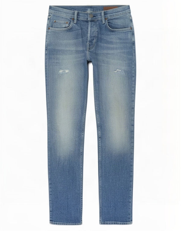 All Saints Womens Cigarette Distressed Skinny Jeans W32 L32 Blaue Baumwolle