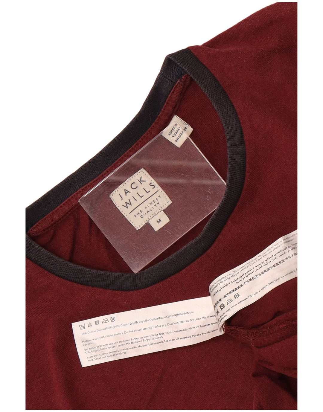 Jack Wills Herren-T-Shirt aus mittelbrauner Baumwolle