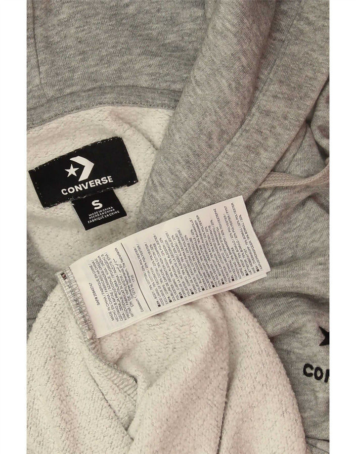 Converse Herren Kapuzenpullover, Größe S, Grau, Baumwolle