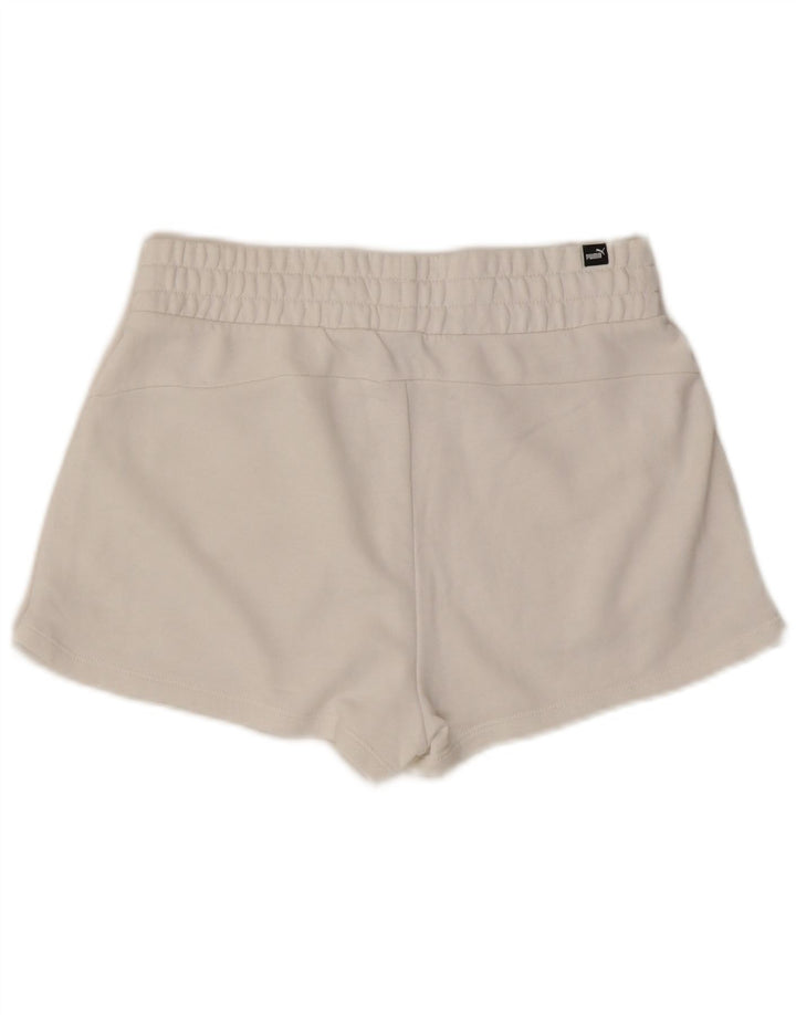 Puma Damen Graphic Sport Shorts UK 10 Small Weiß