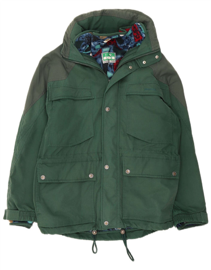 Diadora Herren Loose Fit Windjacke UK 38 Mittelgrün Polyester