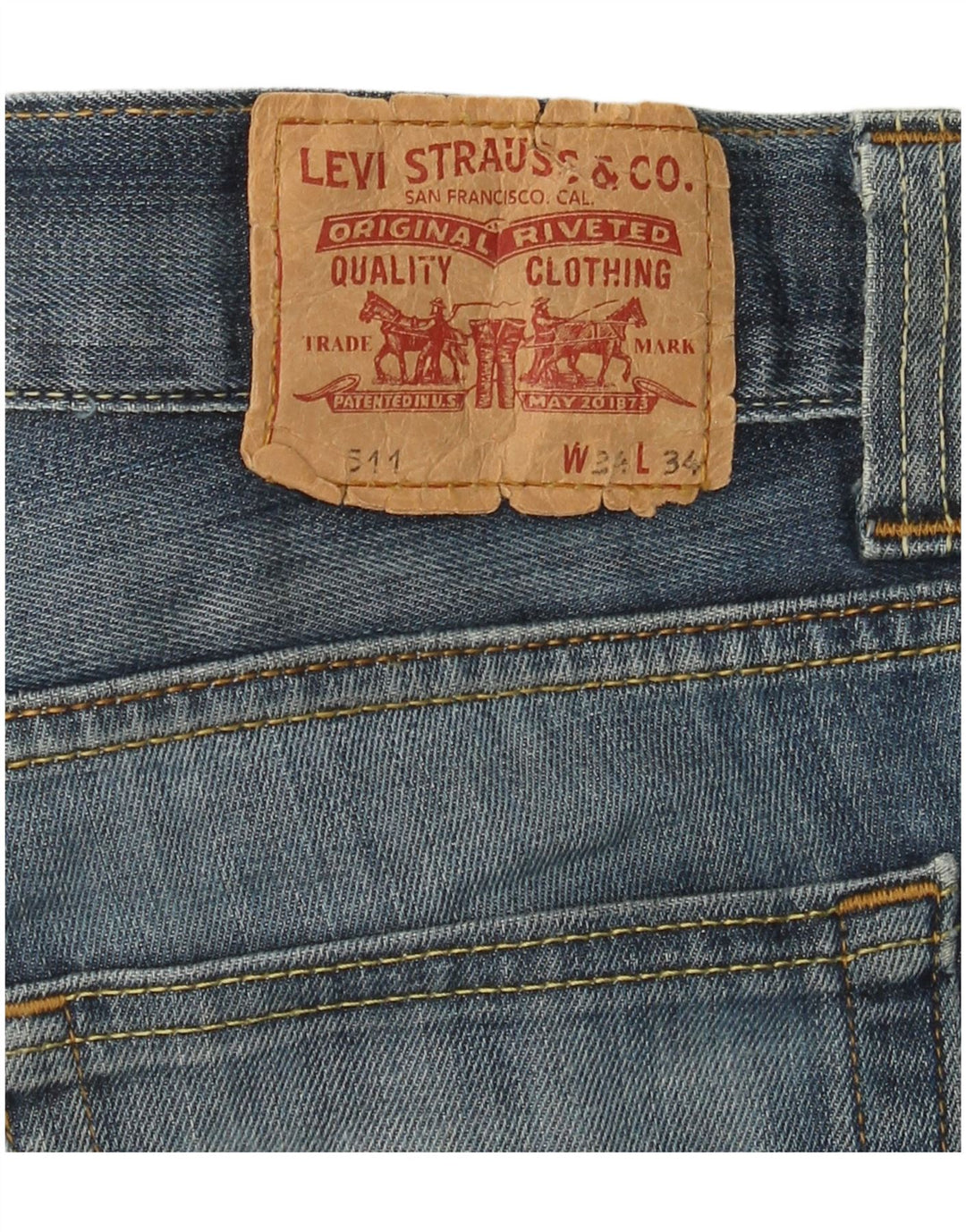 LEVI'S Herren 511 Slim Jeans W34 L26 Blau