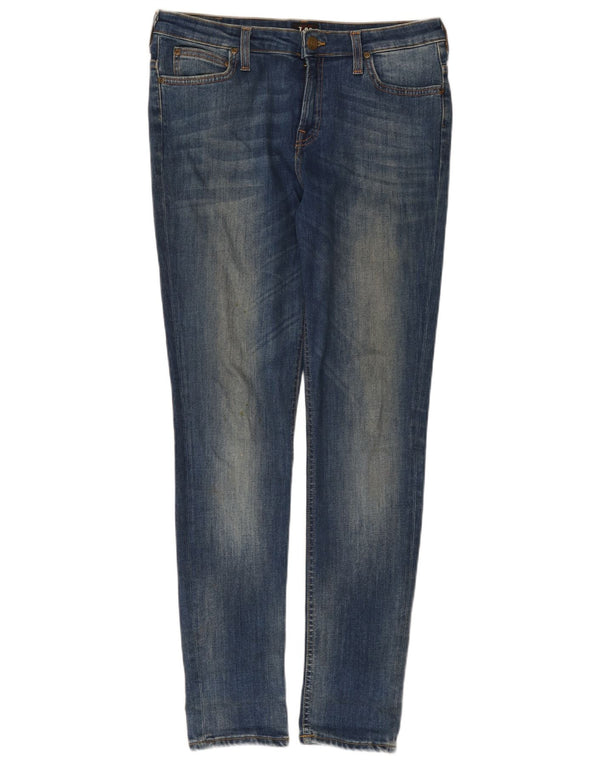 Lee Damen Scarlett Skinny Jeans W32 L30 Blaue Baumwolle