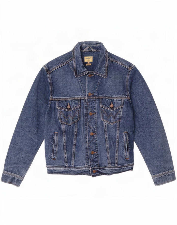 Wrangler Herren-Jeansjacke mit legerer Passform, UK 40, Größe L, Blau