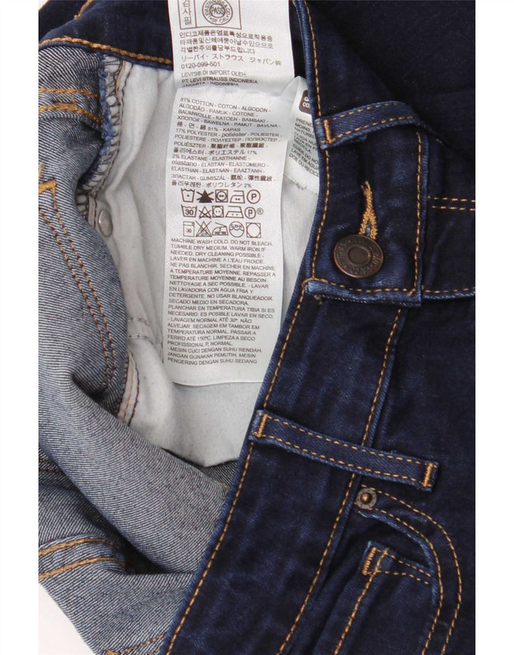 Levi's Damen 715 Bootcut Jeans W28 L26 Marineblau Baumwolle