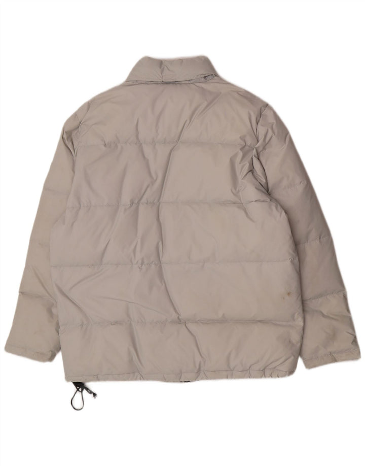 Champion gepolsterte Herrenjacke mit Kapuze, UK 40, großes graues Nylon
