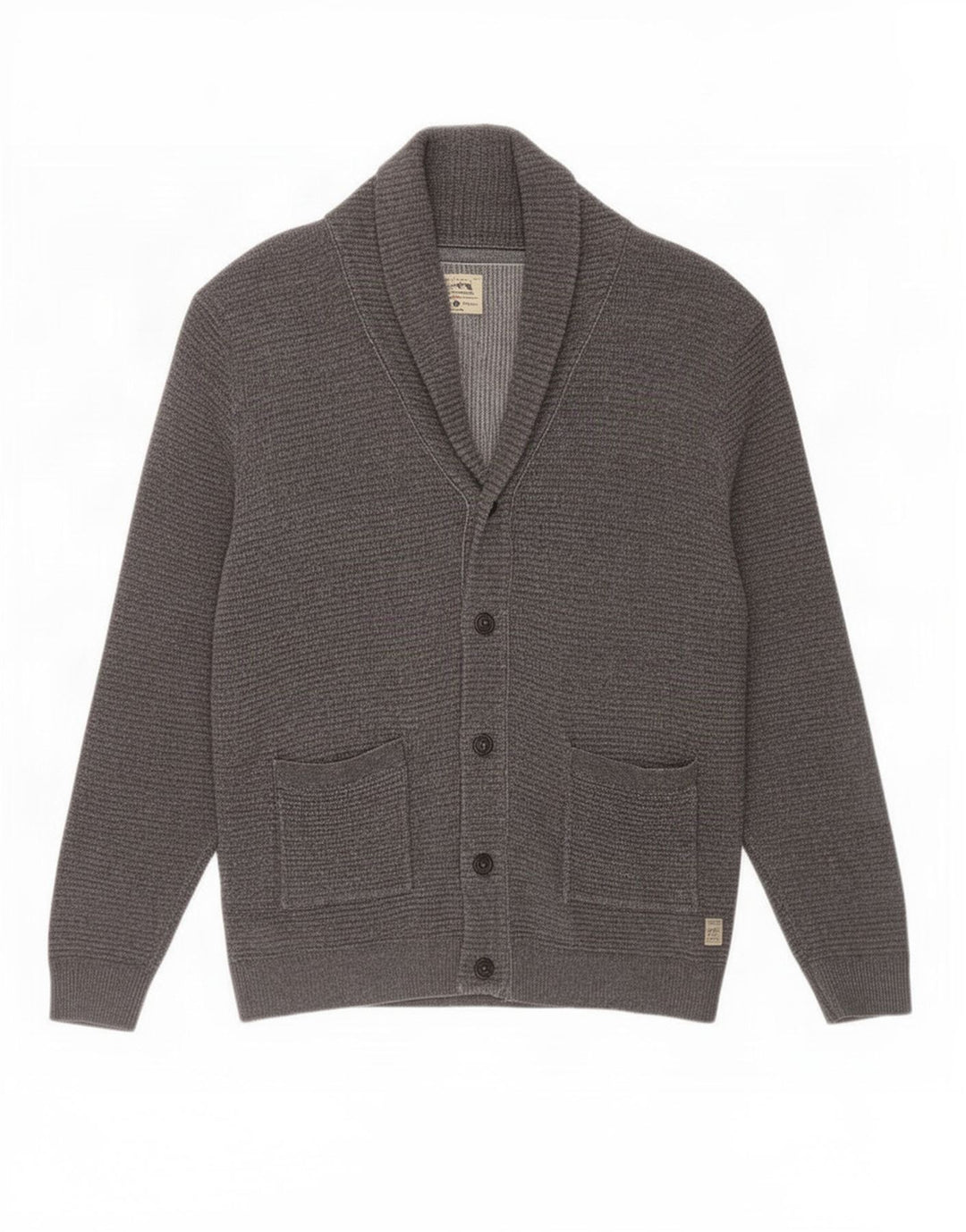 Jack & Jones Herren-Strickjacke, groß, graue Baumwolle