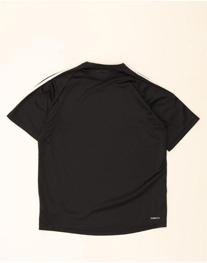 ADIDAS Mens Climalite T-Shirt Top Medium Black Polyester Vintage Adidas and Second-Hand Adidas from Messina Hembry 