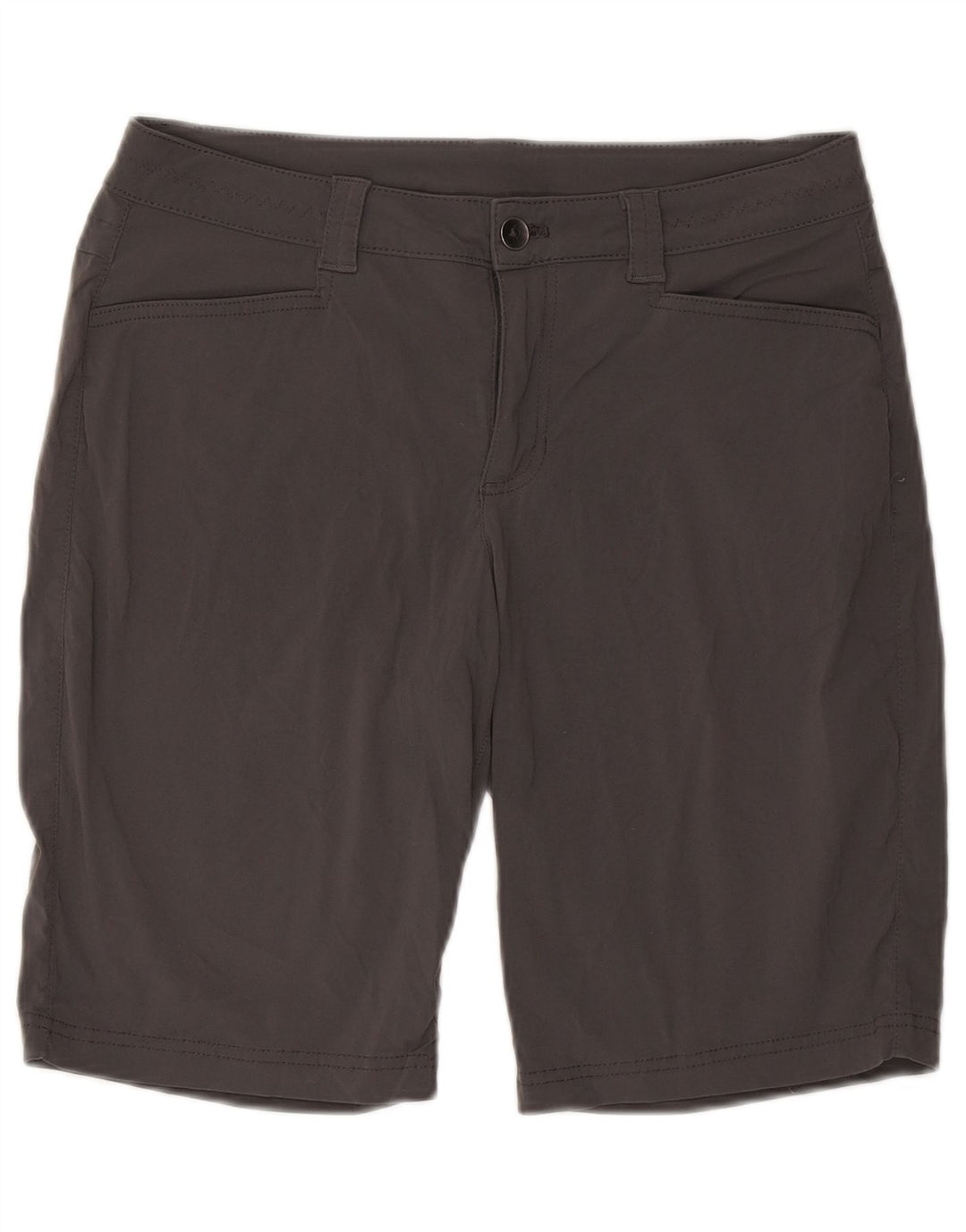 Eddie Bauer Damen Wandershorts US 10 Large W32 Graues Nylon