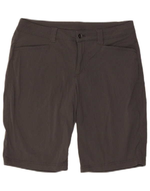 Eddie Bauer Damen Wandershorts US 10 Large W32 Graues Nylon