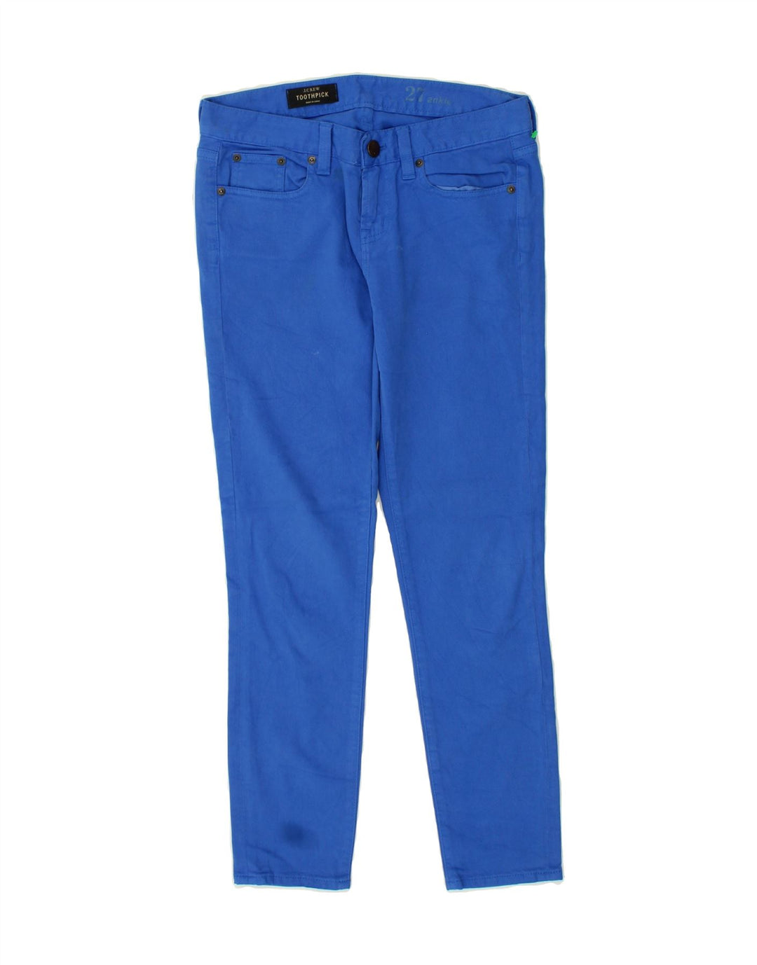J. CREW Womens Toothpick Slim Jeans W27 L28  Blue Cotton Vintage J. Crew and Second-Hand J. Crew from Messina Hembry 