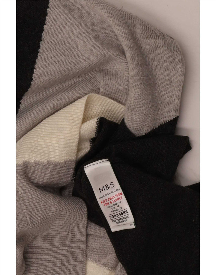 Marks & Spencer Damen-Pullover mit Rundhalsausschnitt, Gr. 14, Größe L, mehrfarbig