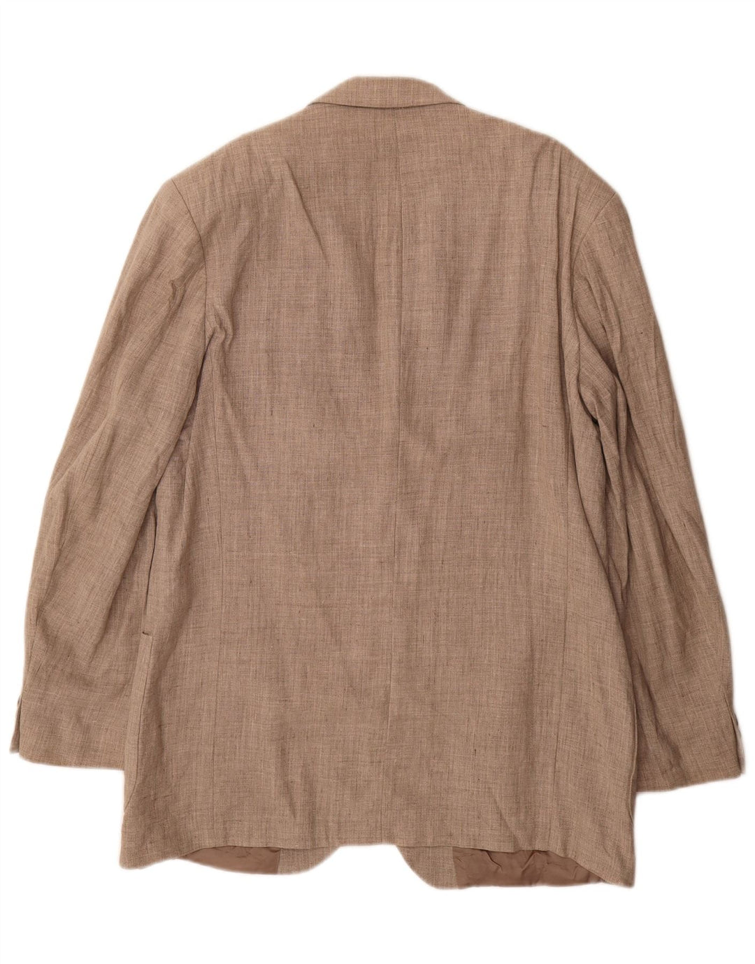 Marks & Spencer Herren-Blazer mit 3 Knöpfen, Gr. 42, Größe L, Beige, Leinen