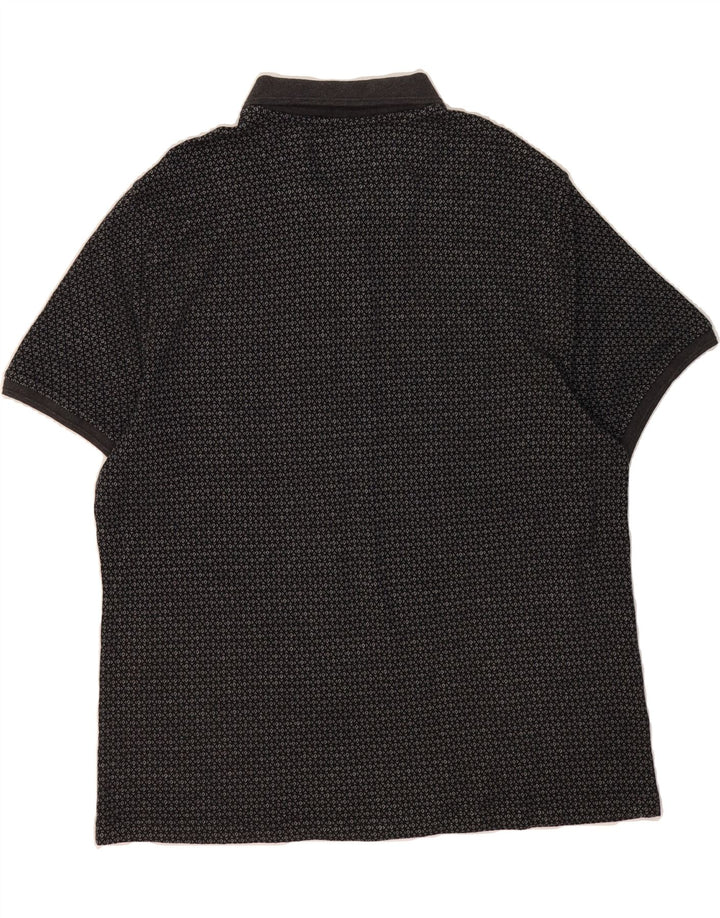 PENGUIN Mens Heritage Abstract Pattern Slim Fit Polo Shirt 2XL Grey Cotton Vintage Penguin and Second-Hand Penguin from Messina Hembry 