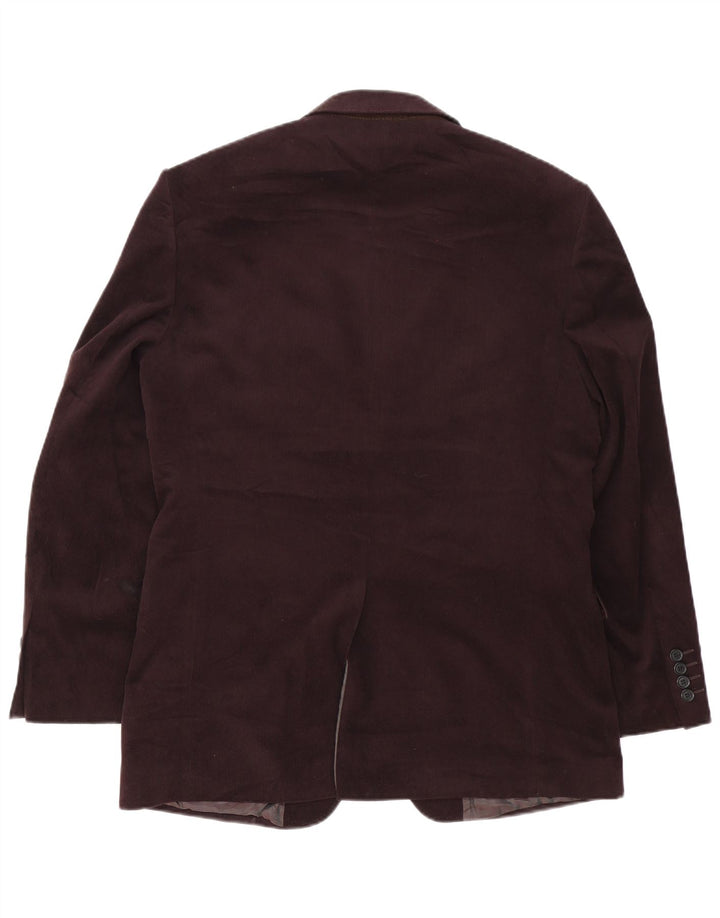 Marks & Spencer Herren-Blazer mit 2 Knöpfen, UK 40, mittelbraun, Polyester