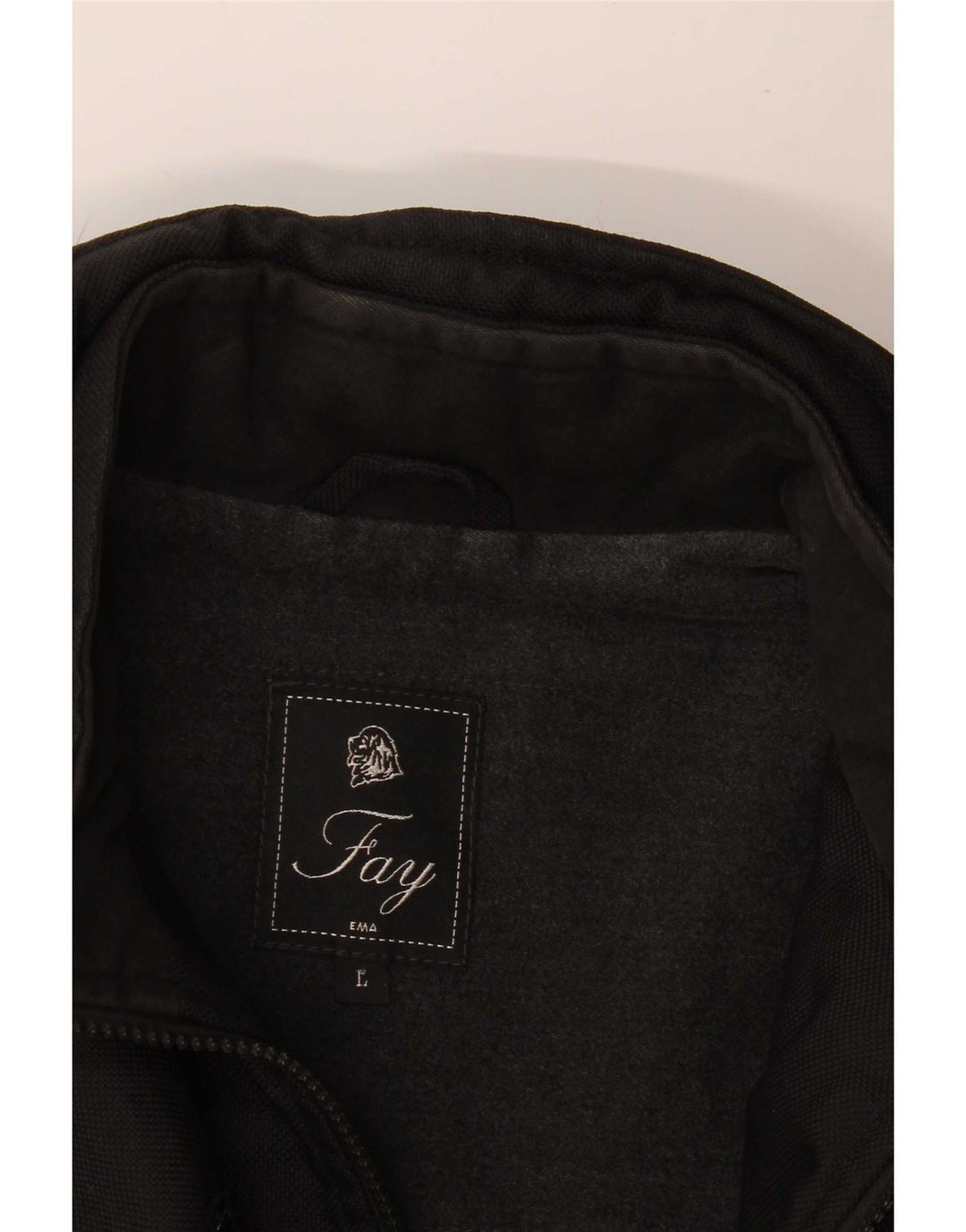 Fay Damen Mantel UK 16 Large Schwarz