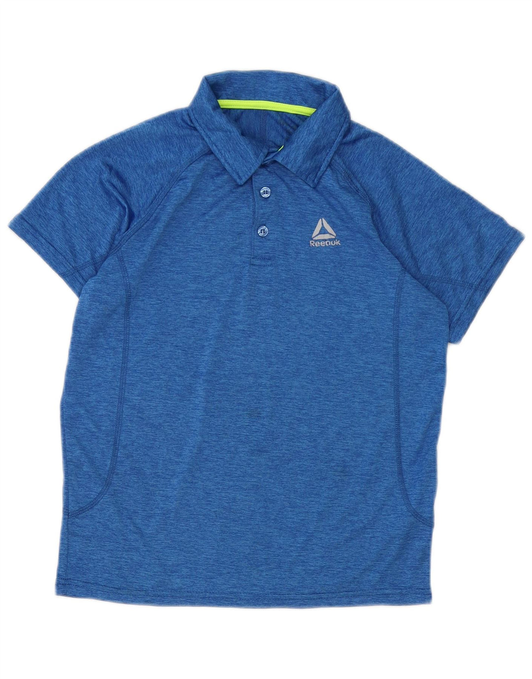 REEBOK Poloshirt für Jungen, 11–12 Jahre, blau geflecktes Polyester