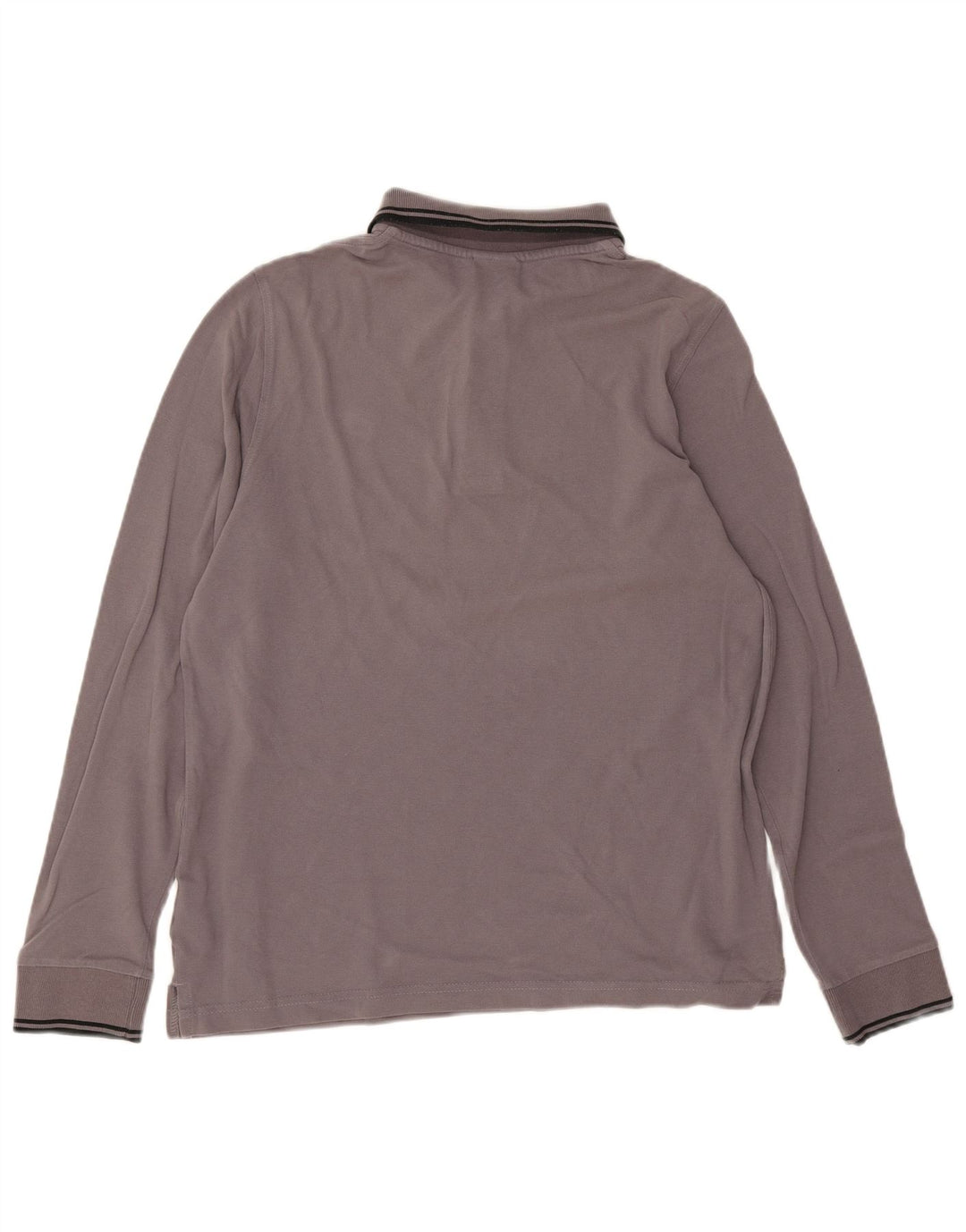 Lotto Herren-Langarm-Poloshirt, klein, graue Baumwolle