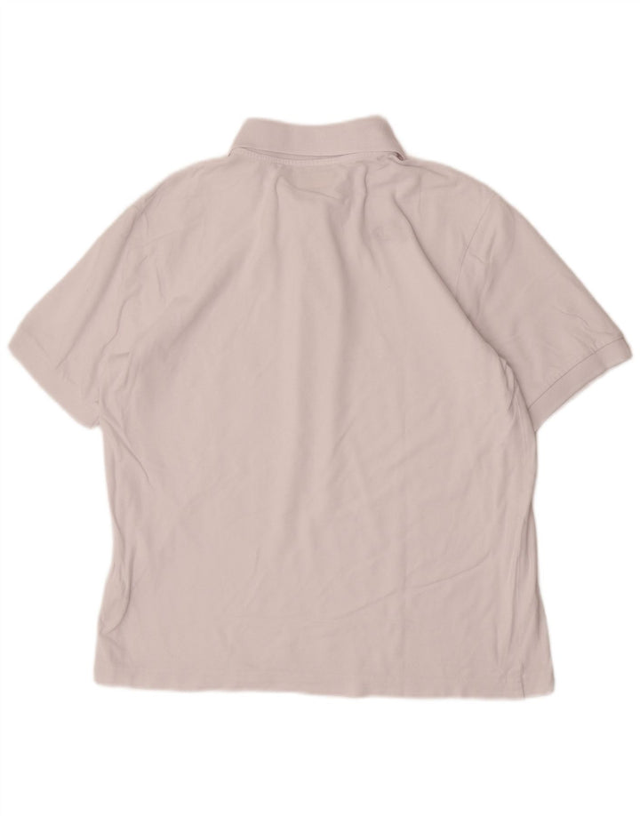 Kappa Herren-Poloshirt, groß, weiße Baumwolle