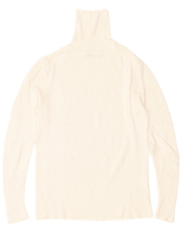 Marks & Spencer Damen Rollkragenpullover Pullover UK 14 Mittelweiß