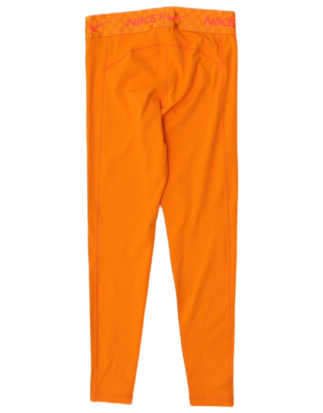 Nike Damen Dri Fit Graphic Leggings UK 12 Mittelorange Polyester