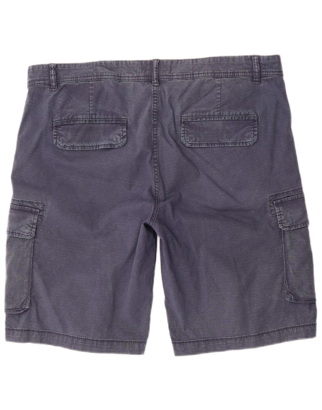 Vintage Herren-Cargoshorts mit normaler Passform, W38, XL, marineblaue Baumwolle